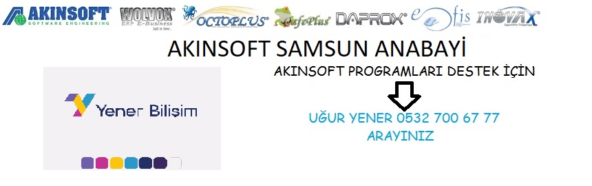 AKINSOFT ANA BAYİ YENER BİLİŞİM SİSTEMLERİ